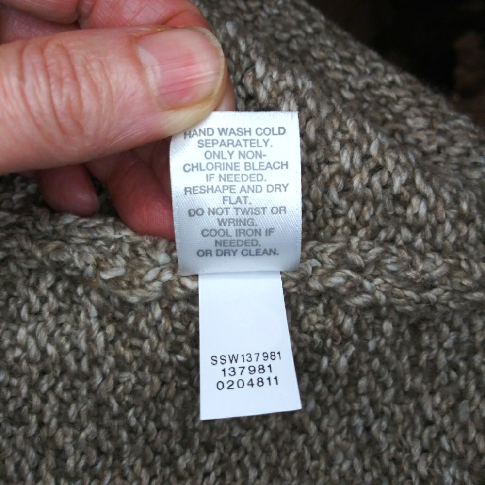 J. Jill Perfect Pumpkin Patch Taupe Blue Burgundy & Gold Fair Isle Tunic Sweater - Picture 10 of 11